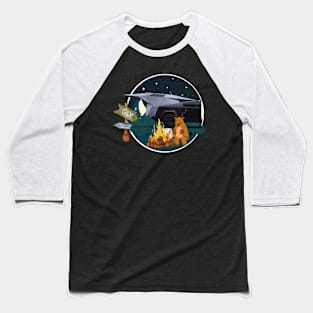 tesla cybertruck tent camping Baseball T-Shirt